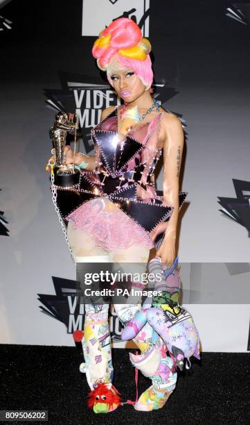 Nicki Minaj backstage at the MTV Video Music Awards 2011 at Nokia Theatre L.A. LIVE in Los Angeles, USA.