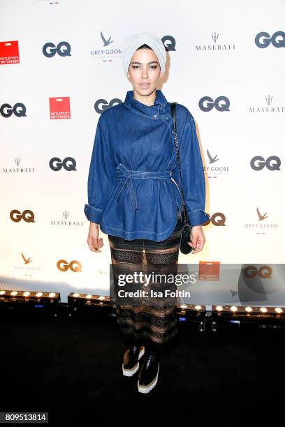 Alina Sueggeler attend the GQ Mension Style Party 2017 at Austernbank on July 5, 2017 in Berlin, Germany.