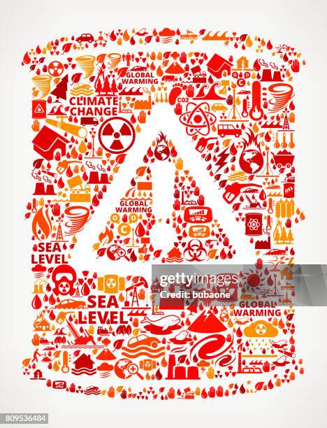 caution barrel global warming climate change vector pattern - volcano icon vector stock illustrations