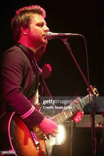 Musician Steve Blaik of Small Mercies performs at the Tribeca ASCAP Music Lounge held at the Canal Room during the 2008 Tribeca Film Festival on May...