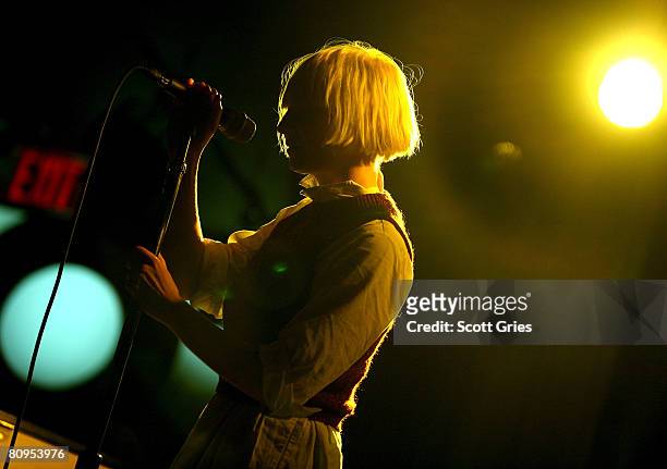 Musician Sia performs at the Tribeca ASCAP Music Lounge held at the Canal Room during the 2008 Tribeca Film Festival on May 1, 2008 in New York City.