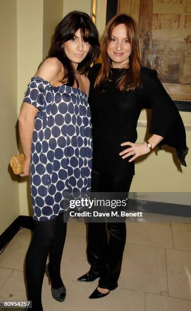 Claudia Winkleman and Emily Oppenheimer attend the 10th Anniversary Party of The Lavender Trust where Nigella Lawson, Thandie Newton, Justine...