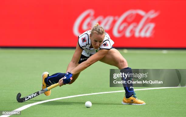 Agata Wybieralska of Italy during the Fintro Hockey World League Semi-Final tournament on June 27, 2017 in Brussels, Belgium.