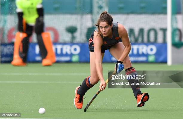 Marloes Keetels of the Netherlands during the Fintro Hockey World League Semi-Final tournament on July 2, 2017 in Brussels, Belgium.