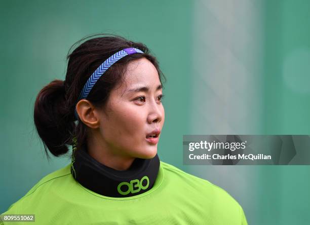 Ji Soo Jang of Korea during the Fintro Hockey World League Semi-Final tournament on July 2, 2017 in Brussels, Belgium.