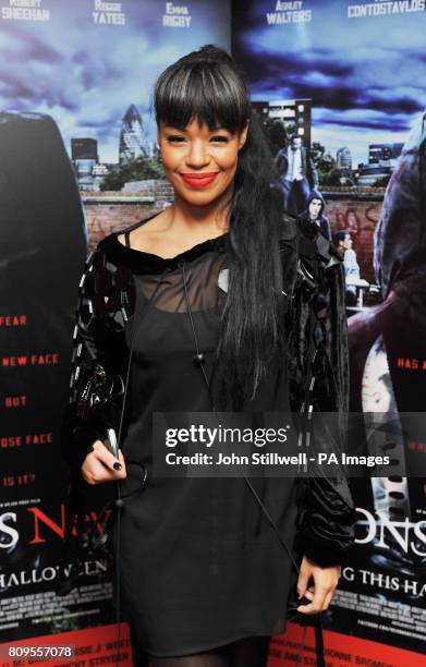 Shanika Warren-Markland arrives at the Odeon west end Cinema in central London, for the premiere of the film Demons Never Die.