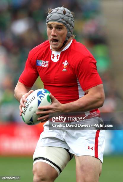 Wales Jonathan Davies during the IRB Rugby World Cup Quarter Final at Wellington Regional Stadium, Wellington, New Zealand.