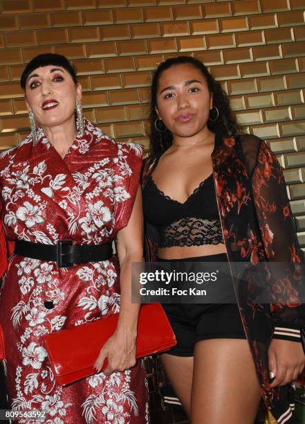 Rossy de Palma and her daughter Luna Mary attend the Jean Paul Gaultier Haute Couture Fall/Winter 2017-2018 show as part of Haute Couture Paris...