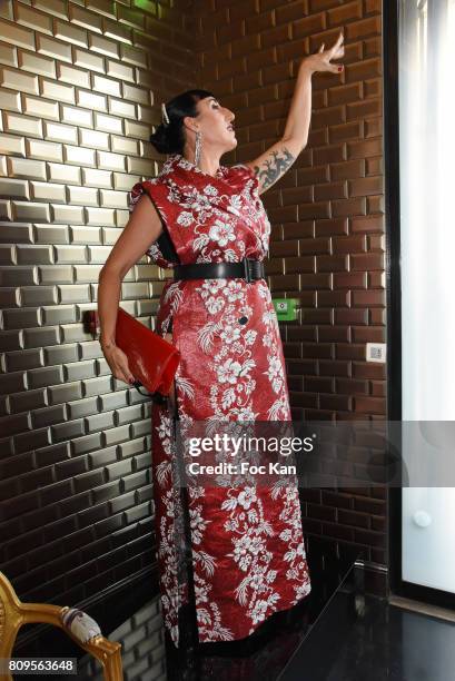 Rossy de Palma attends the Jean Paul Gaultier Haute Couture Fall/Winter 2017-2018 show as part of Haute Couture Paris Fashion Week on July 5, 2017 in...