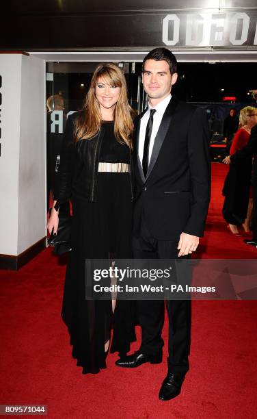 James Anderson and wife Daniella Lloyd at the premiere for the film 360, at the Odeon Cinema in London as part of the London Film Festival.