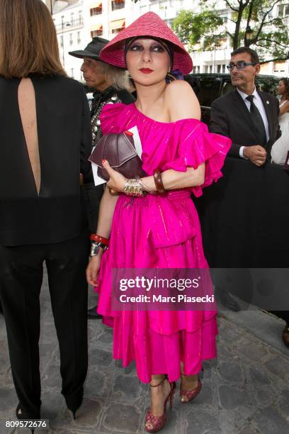 Catherine Baba attends the Valentino Haute Couture Fall/Winter 2017-2018 show as part of Paris Fashion Week on July 5, 2017 in Paris, France.