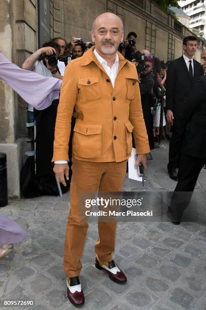 Christian Louboutin attends the Valentino Haute Couture Fall/Winter 2017-2018 show as part of Paris Fashion Week on July 5, 2017 in Paris, France.