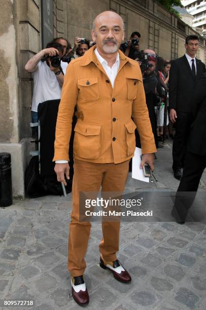 Christian Louboutin attends the Valentino Haute Couture Fall/Winter 2017-2018 show as part of Paris Fashion Week on July 5, 2017 in Paris, France.