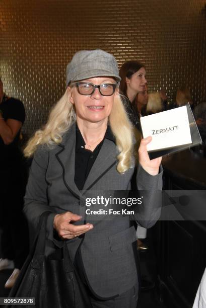 TePARIS, FRANCE Dominique Issermann attends the Jean Paul Gaultier Haute Couture Fall/Winter 2017-2018 show as part of Haute Couture Paris Fashion...