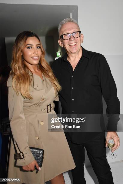 Majda Sakho and Jean Paul Gaultier attend the Jean Paul Gaultier Haute Couture Fall/Winter 2017-2018 show as part of Haute Couture Paris Fashion Week...