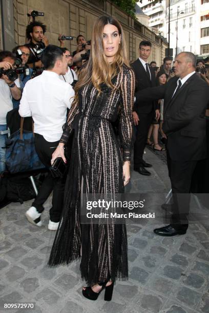 Bianca Brandolini d'Adda attends the Valentino Haute Couture Fall/Winter 2017-2018 show as part of Paris Fashion Week on July 5, 2017 in Paris,...