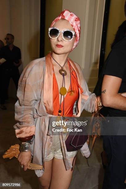 Catherine Baba attends the Jean Paul Gaultier Haute Couture Fall/Winter 2017-2018 show as part of Haute Couture Paris Fashion Week on July 5, 2017 in...