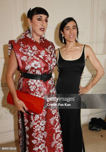 Rossy de Palma and Blanca Li attend the Jean Paul Gaultier Haute Couture Fall/Winter 2017-2018 show as part of Haute Couture Paris Fashion Week on...