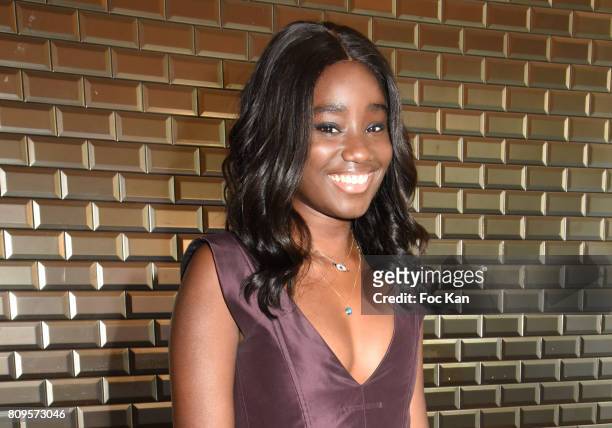 Karidja Toure attends the Jean Paul Gaultier Haute Couture Fall/Winter 2017-2018 show as part of Haute Couture Paris Fashion Week on July 5, 2017 in...