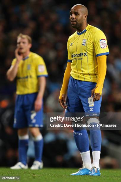 Birmingham City's Chris Burke and Marlon King