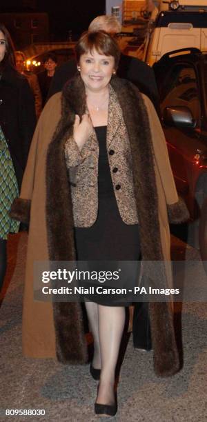 Dana Rosemary Scallon arrives for the announcement of the first preference votes in the Irish Presidential Election at the count centre in Dublin...