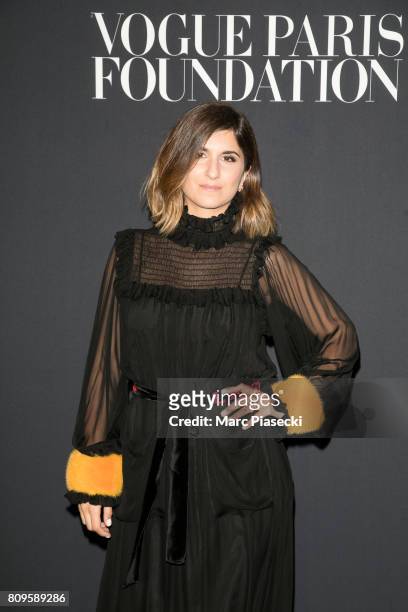 Actress Geraldine Nakache attends Vogue Foundation Dinner during Paris Fashion Week as part of Haute Couture Fall/Winter 2017-2018 at Musee Galliera...