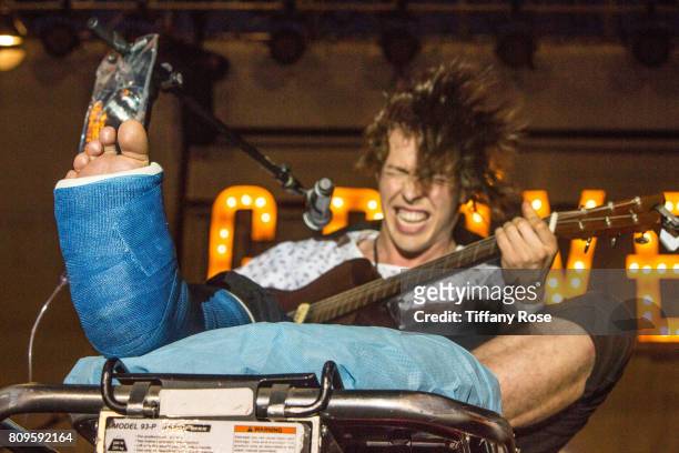 Barns Courtney performs with a broken foot at The Grove Summer Concert Series Presented by Citi at The Grove on July 5, 2017 in Los Angeles,...
