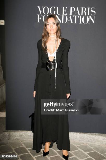 Giorgia Tordini attends Vogue Foundation Dinner during Paris Fashion Week as part of Haute Couture Fall/Winter 2017-2018 at Musee Galliera on July 4,...