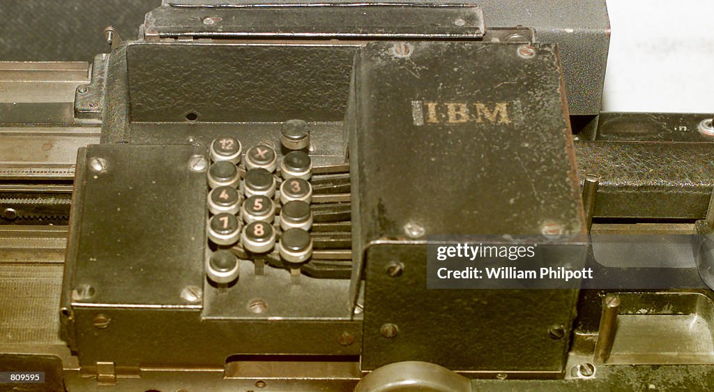 Ibm Card Sorting Machine In US Holocaust Museum