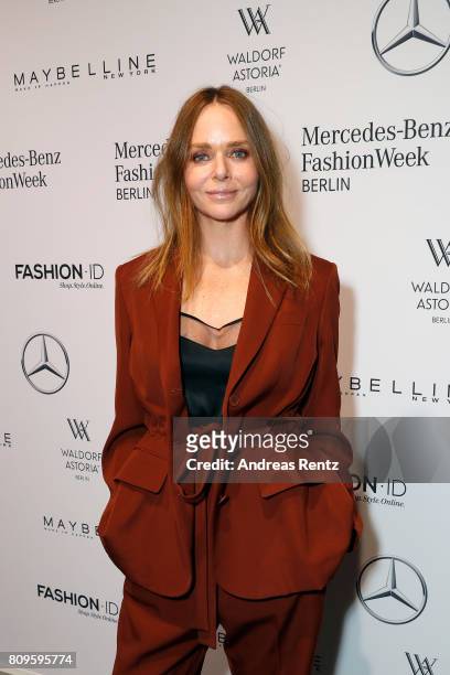 Stella McCartney attends the 'Designer for Tomorrow' show during the Mercedes-Benz Fashion Week Berlin Spring/Summer 2018 at Kaufhaus Jandorf on July...
