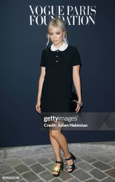 Actress Pom Klementieff attends the Vogue Foundation Dinner during Paris Fashion Week as part of Haute Couture Fall/Winter 2017-2018 at Musee...