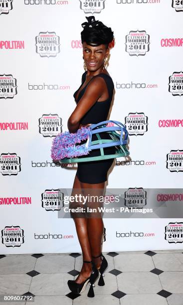 Shingia Shoniwa in the press room at the Cosmopolitan Ultimate Women Awards at Banqueting House, Whitehall, London.