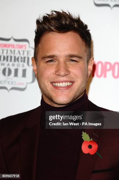 Olly Murs in the press room at the Cosmopolitan Ultimate Women Awards at Banqueting House, Whitehall, London.