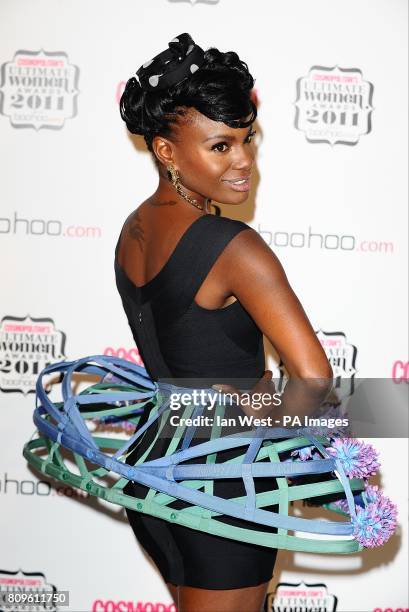 Shingia Shoniwa in the press room at the Cosmopolitan Ultimate Women Awards at Banqueting House, Whitehall, London.