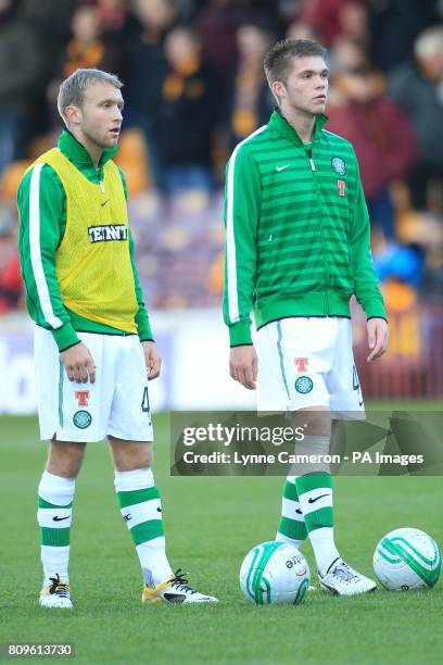 Celtic's Dylan McGeouch and Joseph Chalmers