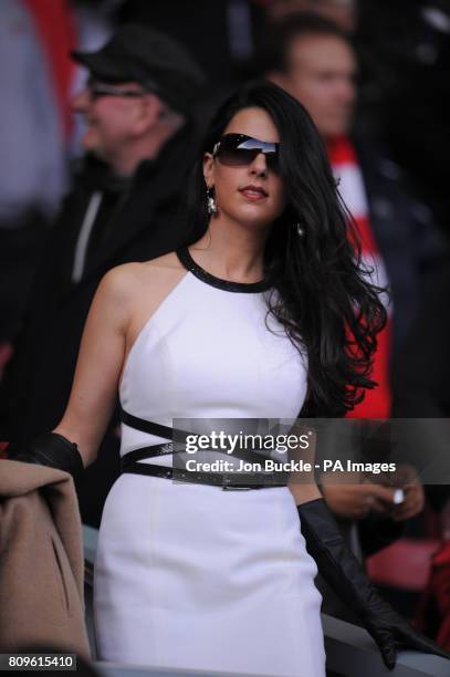 Liverpool's owner John W Henry and Linda Pizzuti during the Barclays Premier League match at Anfield, Liverpool.