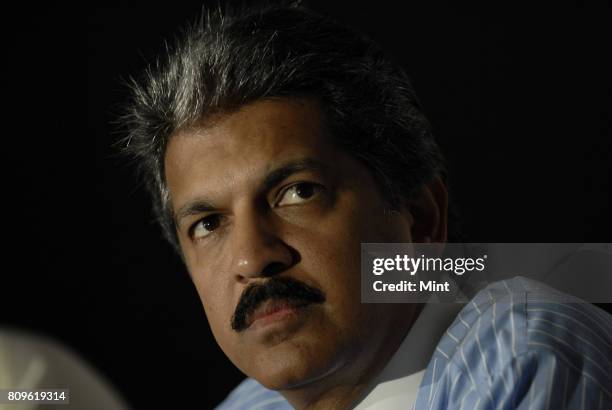 Anand Mahindra, Vice president of Mahindra & Mahindra Auto, during the news conference of New Mahindra Xylo car at the company's plant in Nashik.