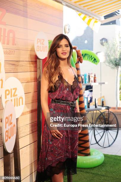 Sara Carbonero attends 'Piz Buin' photocall on July 5, 2017 in Madrid, Spain.