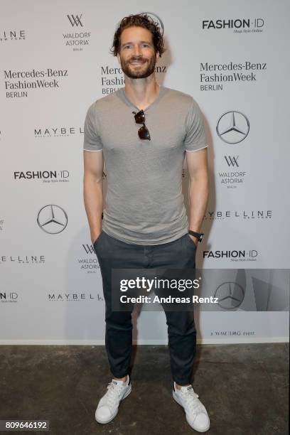 Arne Friedrich attends the 'Designer for Tomorrow' show during the Mercedes-Benz Fashion Week Berlin Spring/Summer 2018 at Kaufhaus Jandorf on July...