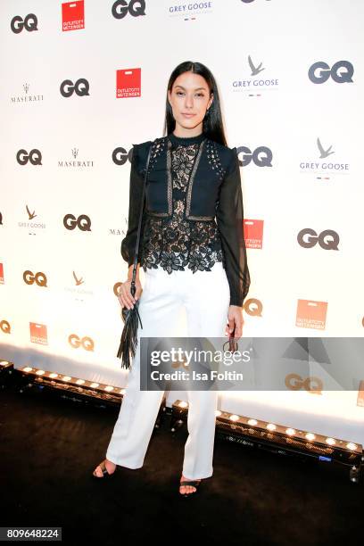 Rebecca Mir attends the GQ Mension Style Party 2017 at Austernbank on July 5, 2017 in Berlin, Germany.