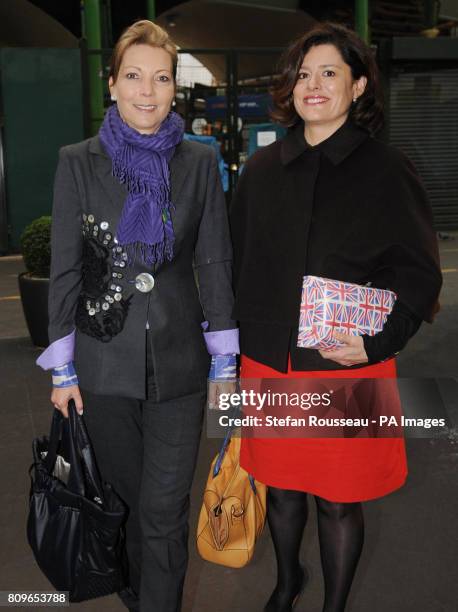 Deputy Prime Minister's wife Miriam Gonzalez Durantez has a breakfast meeting with the First Lady of Colombia, Mrs Maria Clemencia Rodriguez de...