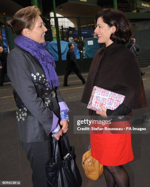 Deputy Prime Minister's wife Miriam Gonzalez Durantez has a breakfast meeting with the First Lady of Colombia, Mrs Maria Clemencia Rodriguez de...