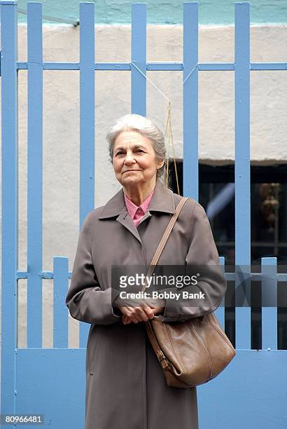 Lynn Cohen on Location for "Sex and the City: The Movie in Chinatown New York October 17 2007