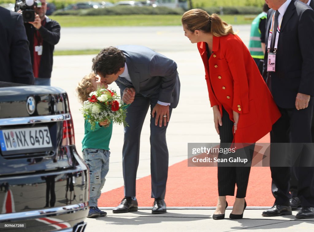 G20 Leaders Arrive For Hamburg Summit