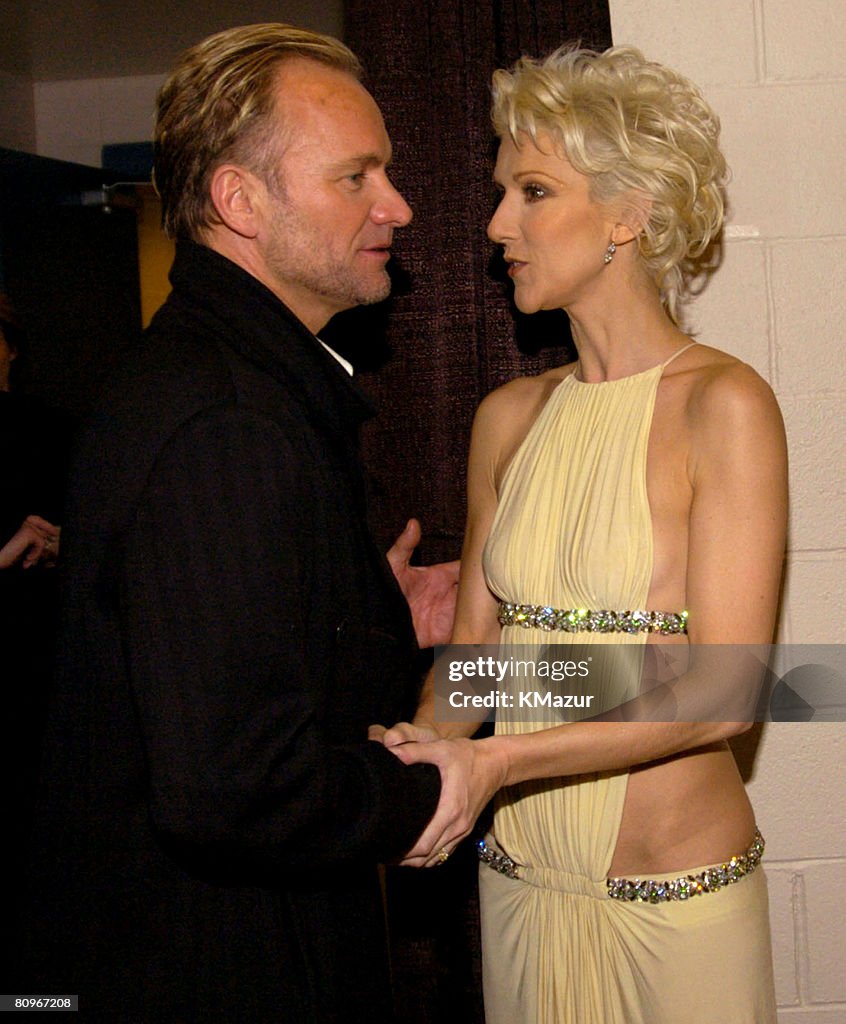 Sting and Celine Dion News Photo - Getty Images