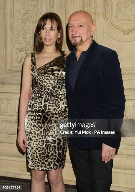 Sir Ben Kingsley and his wife Daniela Lavender arriving for the Prince's Trust Rock Gala Ball, at the Royal Albert Hall in west London.