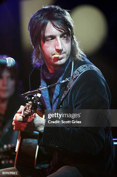 Musician Joseph Arthur performs at the Tribeca ASCAP Music Lounge held at the Canal Room during the 2008 Tribeca Film Festival on May 2, 2008 in New...