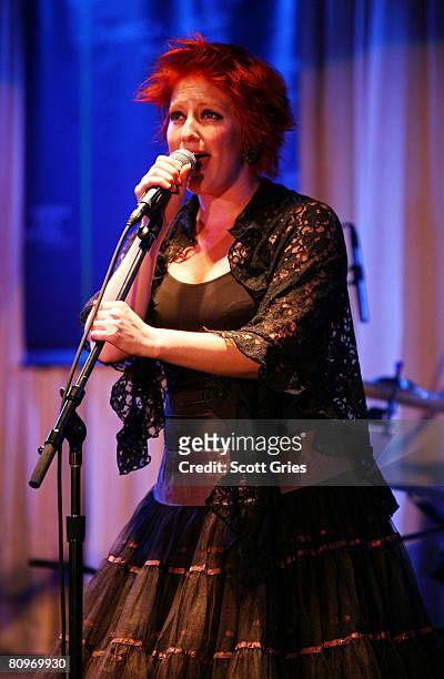 Singer Leigh Nash of Sixpence None the Richer performs at the Tribeca ASCAP Music Lounge held at the Canal Room during the 2008 Tribeca Film Festival...
