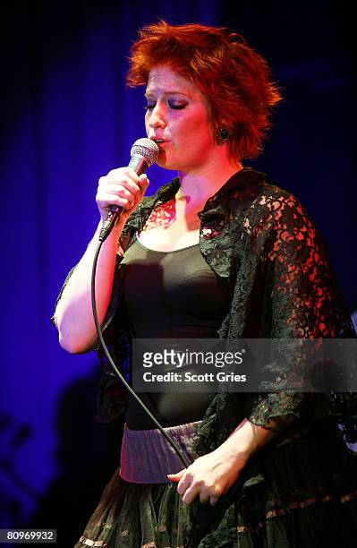 Singer Leigh Nash of Sixpence None the Richer performs at the Tribeca ASCAP Music Lounge held at the Canal Room during the 2008 Tribeca Film Festival...