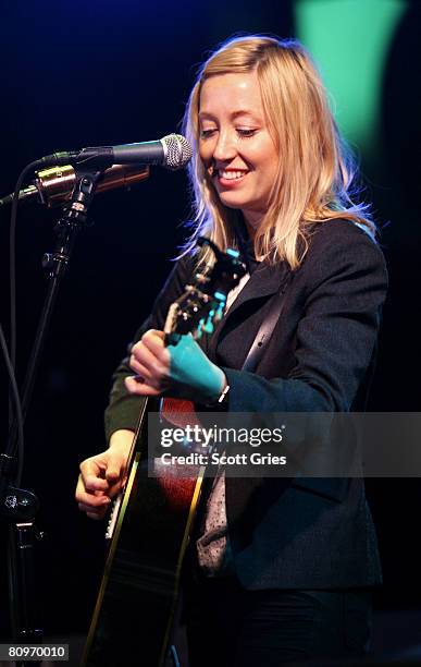 Musician Anya Marina performs at the Tribeca ASCAP Music Lounge held at the Canal Room during the 2008 Tribeca Film Festival on May 2, 2008 in New...